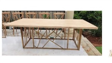 Rustic or White Top with Base for hire from Arose Events