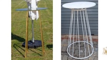 Cocktail Table for hire from Arose Events