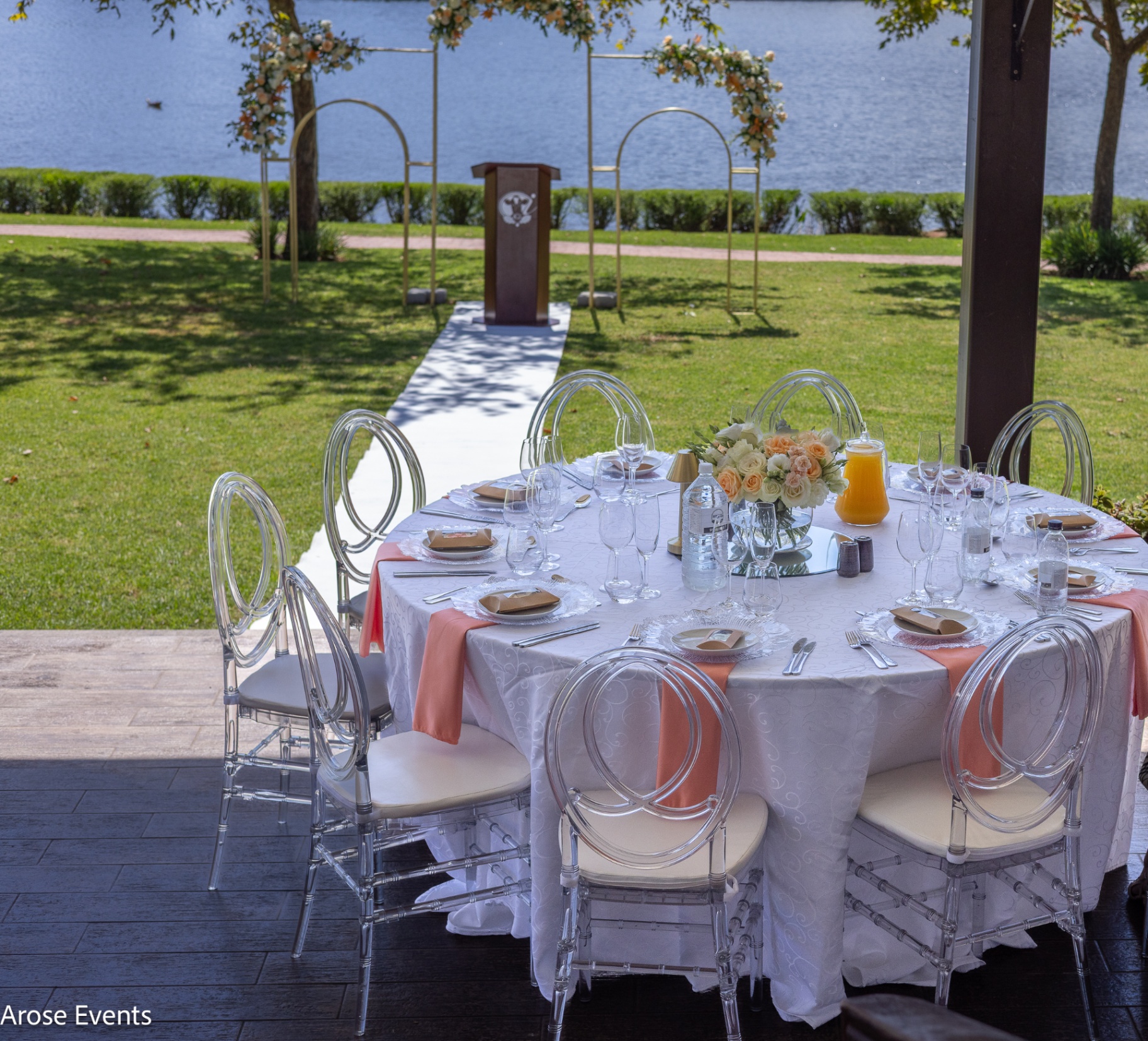 Weddings event styled by Arose Events