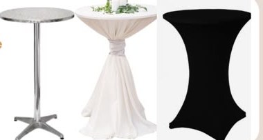 Steel Cocktail Table for hire from Arose Events