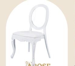 White Louis Oval for hire from Arose Events