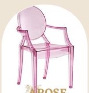 Pink Ghost Chair for hire from Arose Events