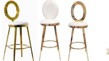 Golden Eye Bar Chair for hire from Arose Events